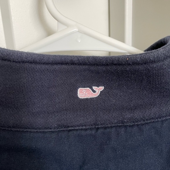 Medium Vineyard Vines Navy Blue Quarter Zip Sweatshirt - Picture 6 of 6